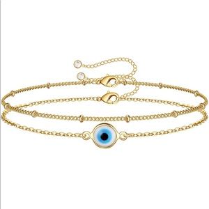 Layered Boho Bracelets Evil Eye